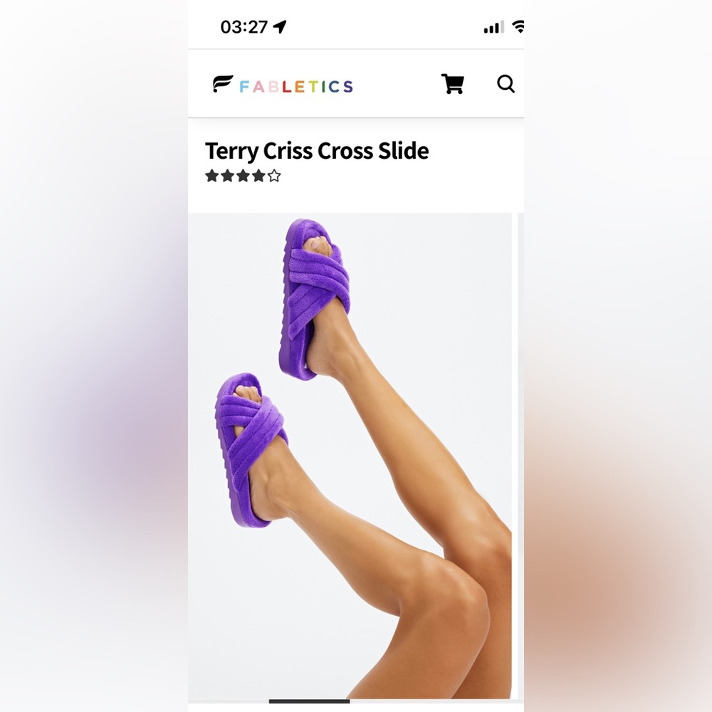 BNIB Terry Criss Cross slides 🟣 | size 8